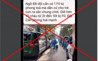 Hà Nội: Quận Ba Đình lên tiếng về thông tin 10 trẻ em ở Đội Cấn là F0